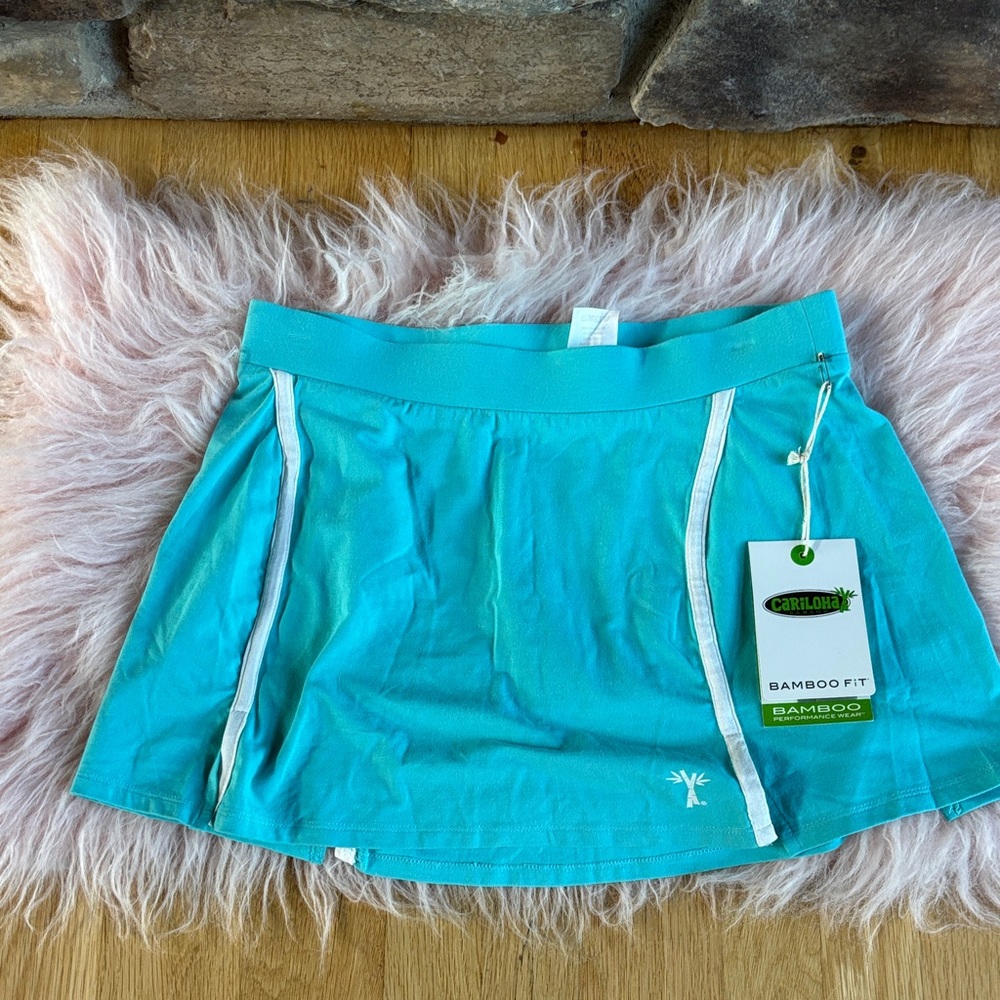 NWT Cariloha Bamboo Fit Turquoise Skort Women’s Medium